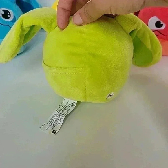 Hana Zuki LOT OF 4 Full Of Treasures Blue Lime Green Yellow Red BUNNY PLUSH - Picture 6 of 10